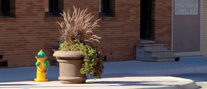 Concrete Round Planters