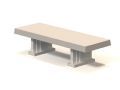 PB-SQ Concrete Bench