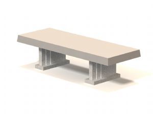PB-SQ Concrete Bench