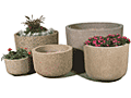 Concrete Round Planters